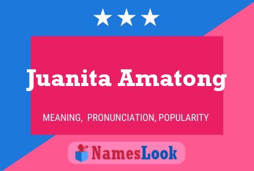 Póster del nombre Juanita Amatong