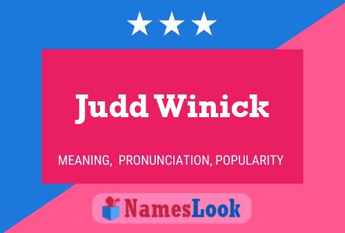 Póster del nombre Judd Winick