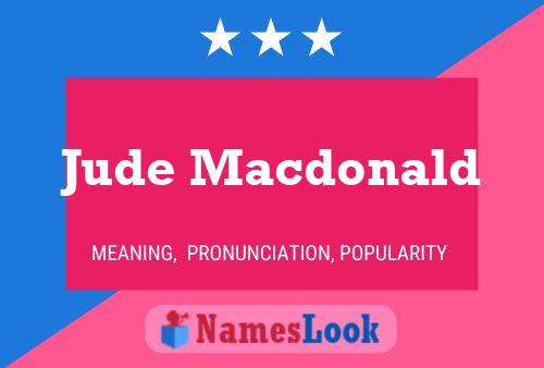 Póster del nombre Jude Macdonald