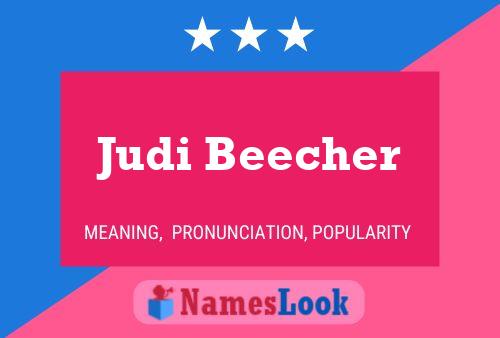 Póster del nombre Judi Beecher