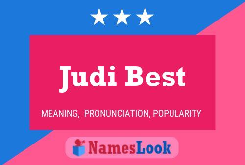 Póster del nombre Judi Best