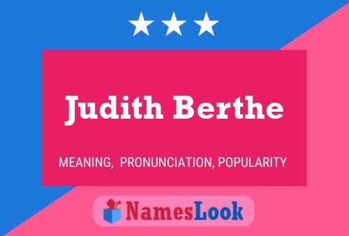 Póster del nombre Judith Berthe