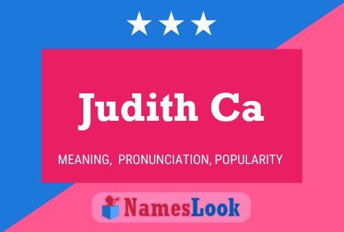 Póster del nombre Judith Ca