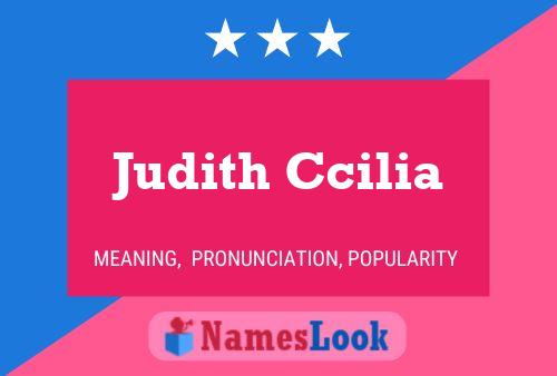 Póster del nombre Judith Ccilia