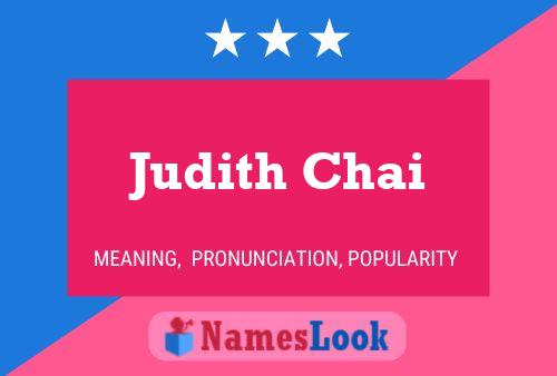 Póster del nombre Judith Chai