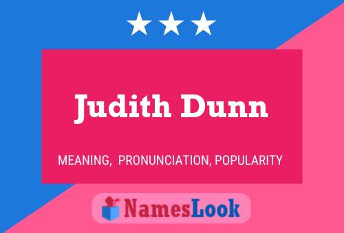 Póster del nombre Judith Dunn