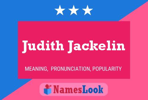 Póster del nombre Judith Jackelin