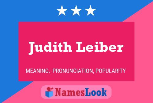 Póster del nombre Judith Leiber