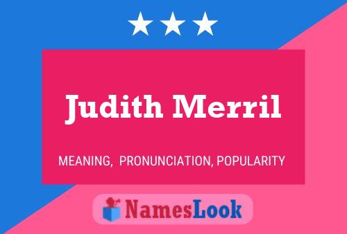 Póster del nombre Judith Merril