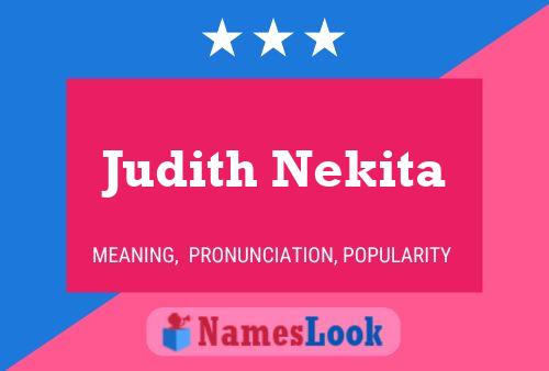 Póster del nombre Judith Nekita