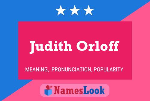 Póster del nombre Judith Orloff