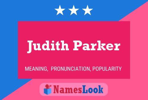 Póster del nombre Judith Parker