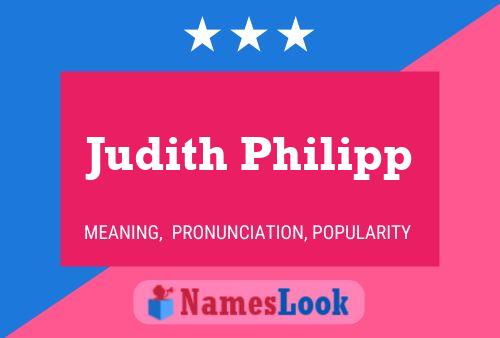 Póster del nombre Judith Philipp