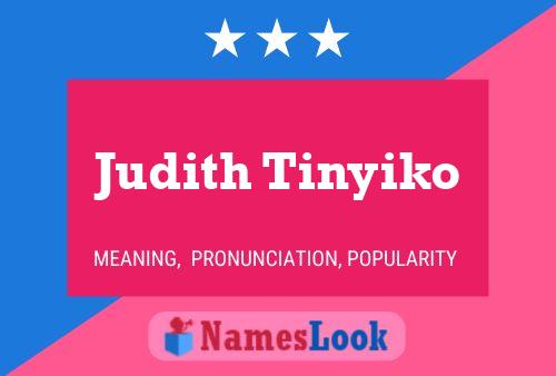 Póster del nombre Judith Tinyiko