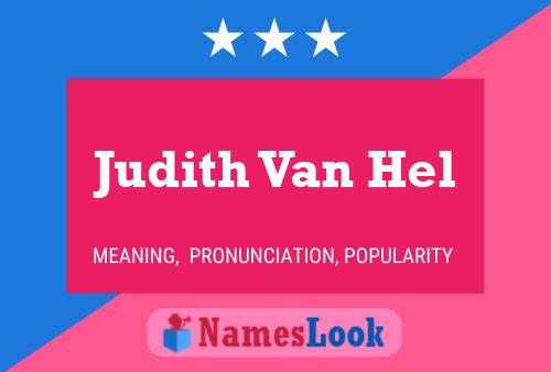 Póster del nombre Judith Van Hel