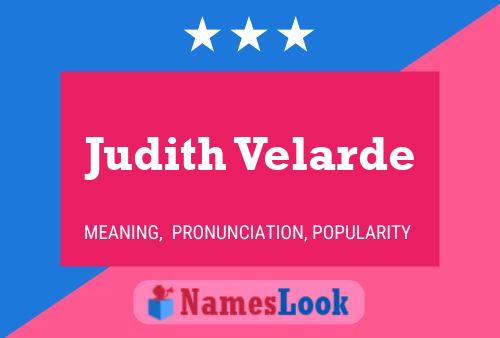 Póster del nombre Judith Velarde