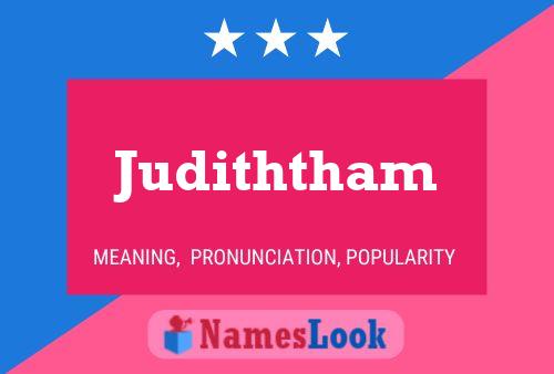 Póster del nombre Judiththam