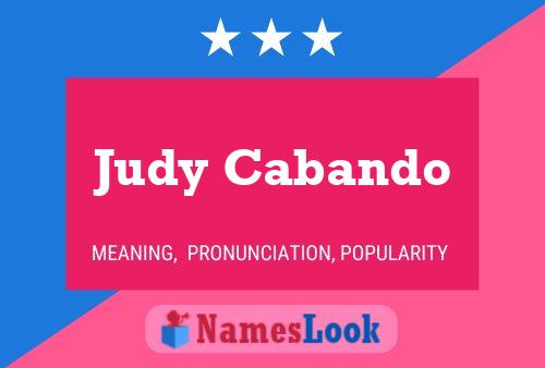 Póster del nombre Judy Cabando