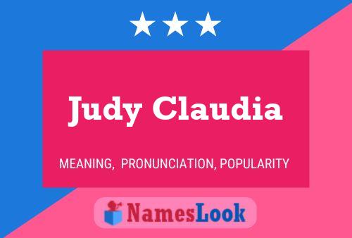 Póster del nombre Judy Claudia