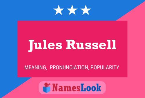 Póster del nombre Jules Russell