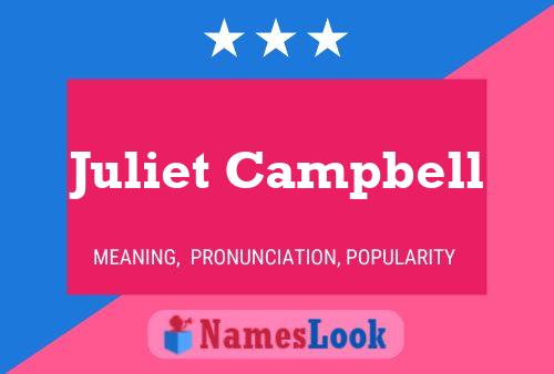 Póster del nombre Juliet Campbell