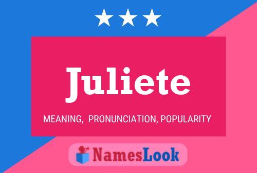 Póster del nombre Juliete