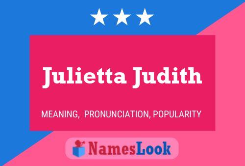 Póster del nombre Julietta Judith