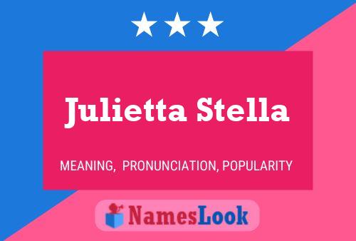 Póster del nombre Julietta Stella