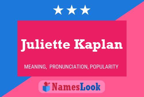 Póster del nombre Juliette Kaplan