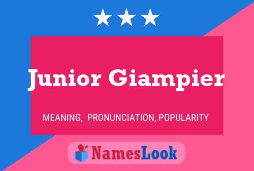 Póster del nombre Junior Giampier