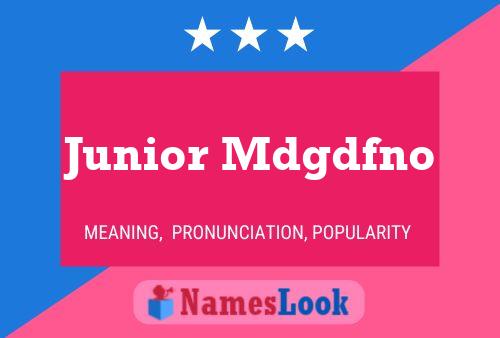 Póster del nombre Junior Mdgdfno