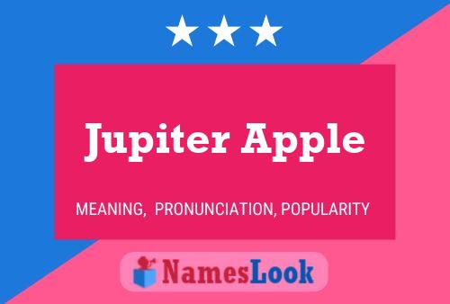 Póster del nombre Jupiter Apple