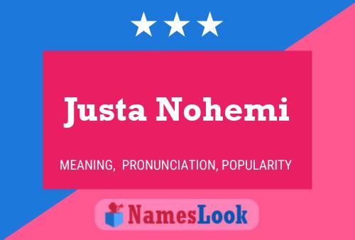 Póster del nombre Justa Nohemi