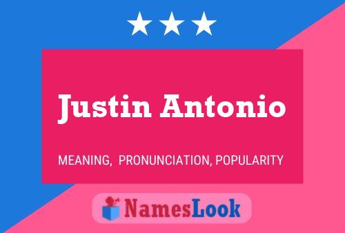 Póster del nombre Justin Antonio