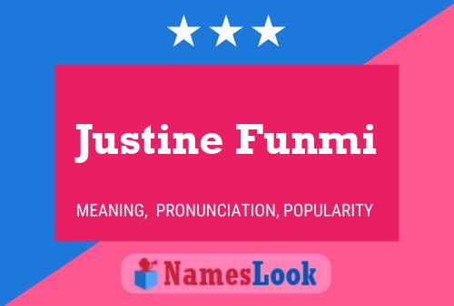 Póster del nombre Justine Funmi