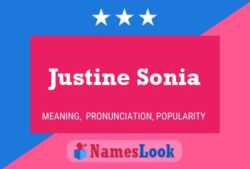 Póster del nombre Justine Sonia