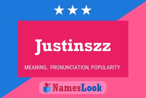 Póster del nombre Justinszz