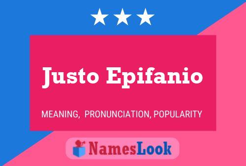 Póster del nombre Justo Epifanio