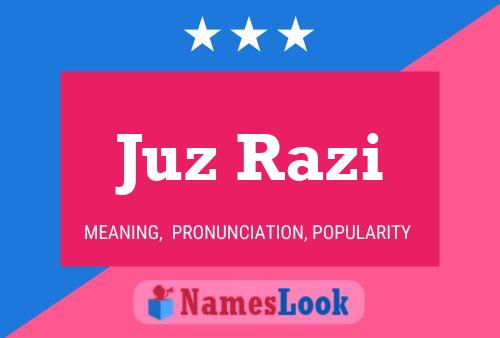 Póster del nombre Juz Razi