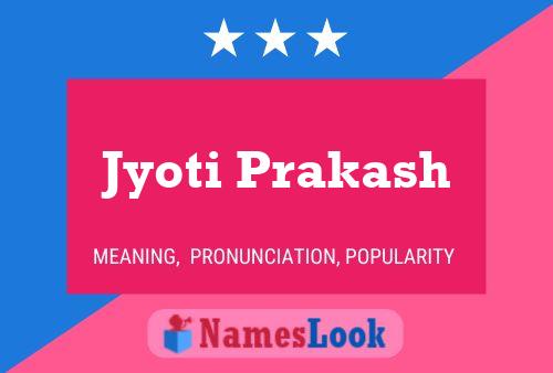 Póster del nombre Jyoti Prakash