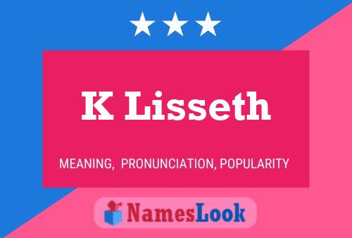 Póster del nombre K Lisseth