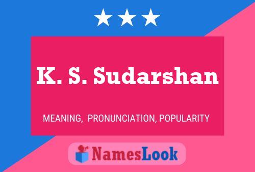 Póster del nombre K. S. Sudarshan