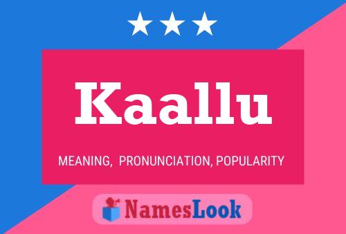 Póster del nombre Kaallu