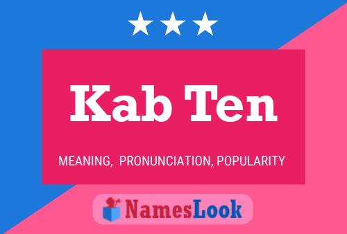 Póster del nombre Kab Ten