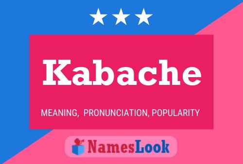 Póster del nombre Kabache