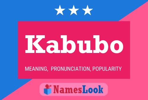 Póster del nombre Kabubo