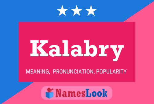 Póster del nombre Kalabry