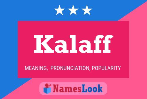 Póster del nombre Kalaff