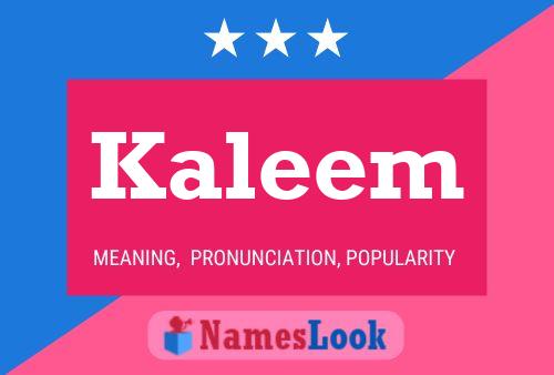 Póster del nombre Kaleem