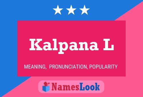 Póster del nombre Kalpana L